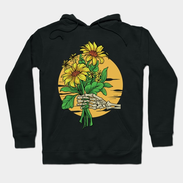 Death Brings Flowers Hoodie by thepinecones